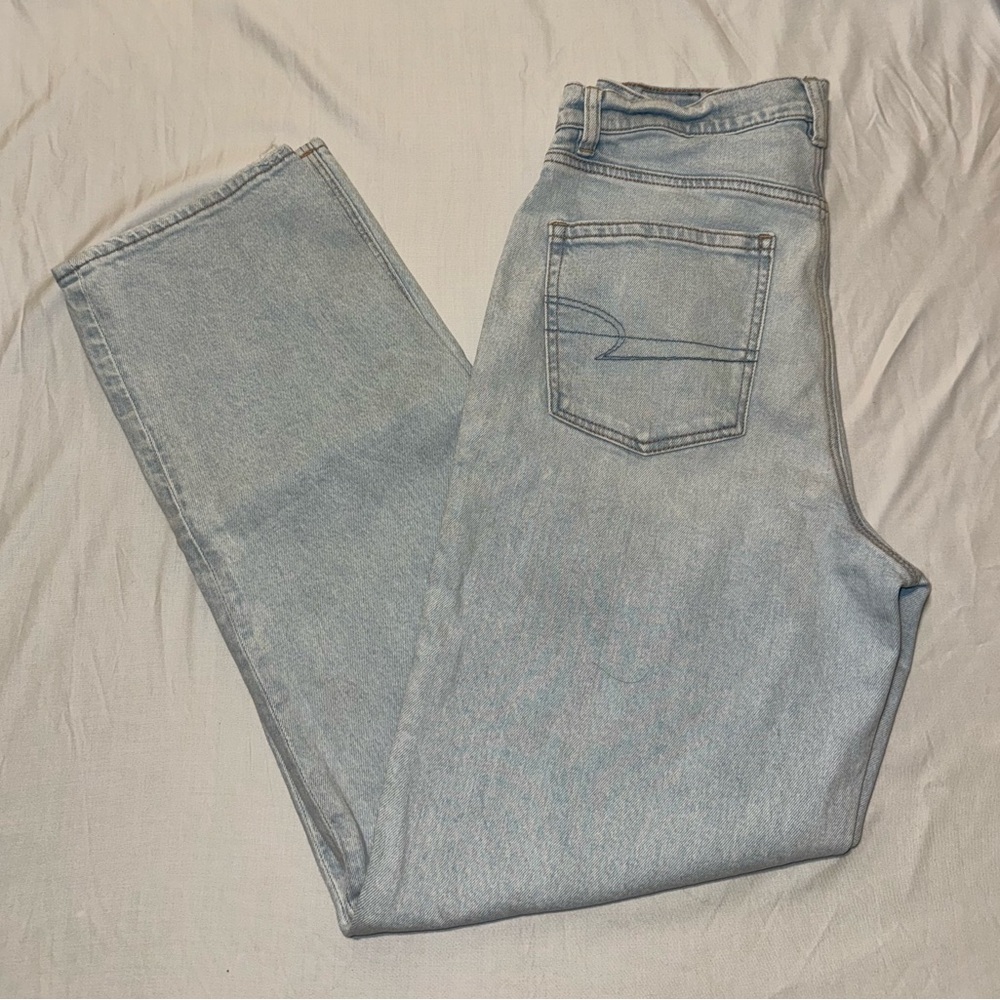 American Eagle Strigid highest rise baggy straight jeans